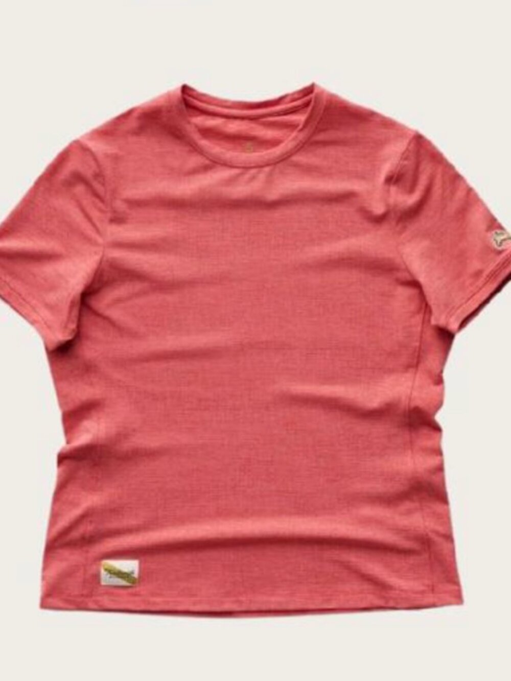 Tracksmith mesh Session Tee - Dark Rose pink - NWOT